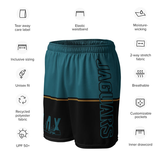 JAGS Black and Teal Mesh Shorts - Unisex